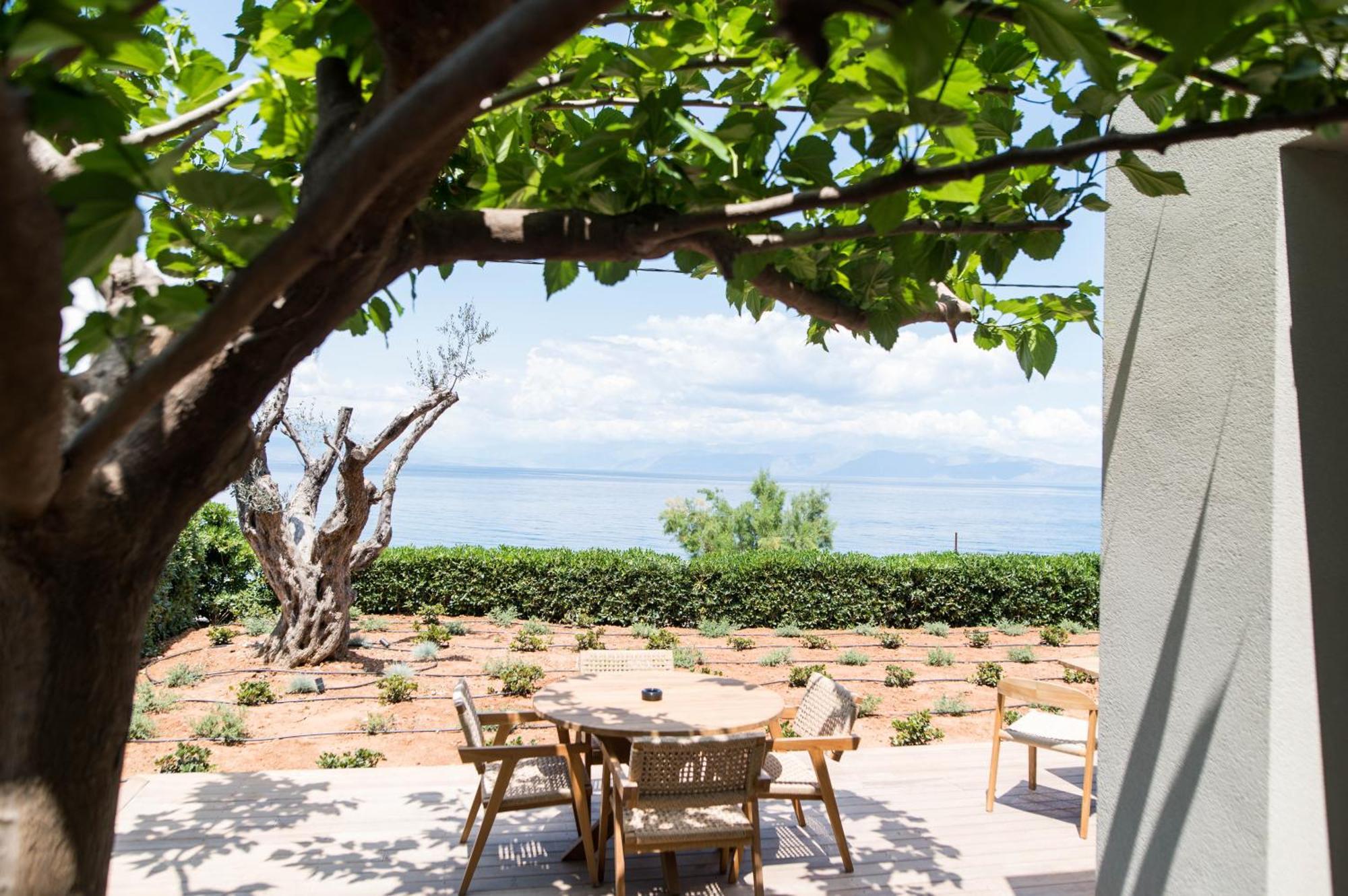 Alissachni Seaside Hotel Derveni Bagian luar foto