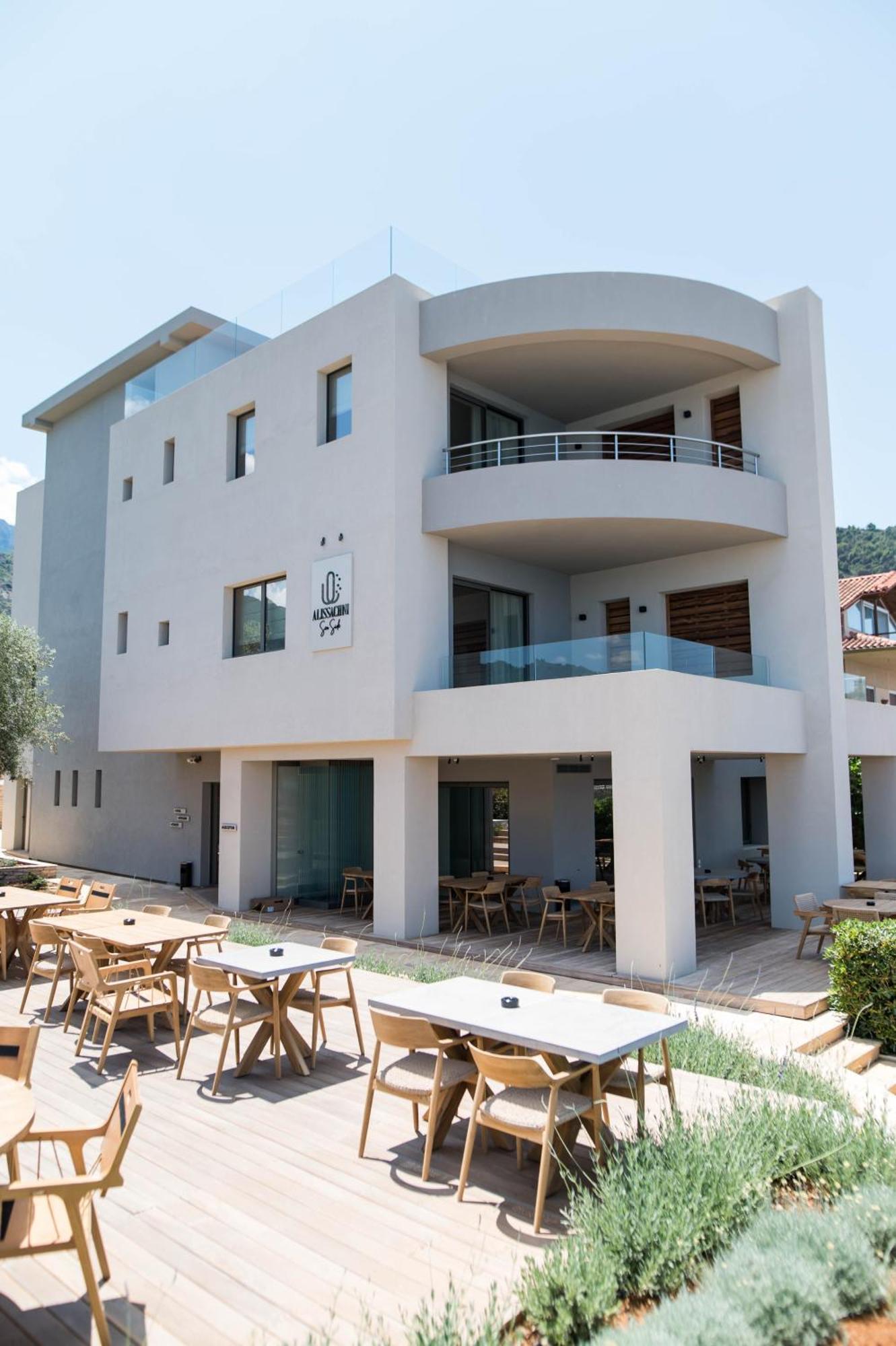 Alissachni Seaside Hotel Derveni Bagian luar foto